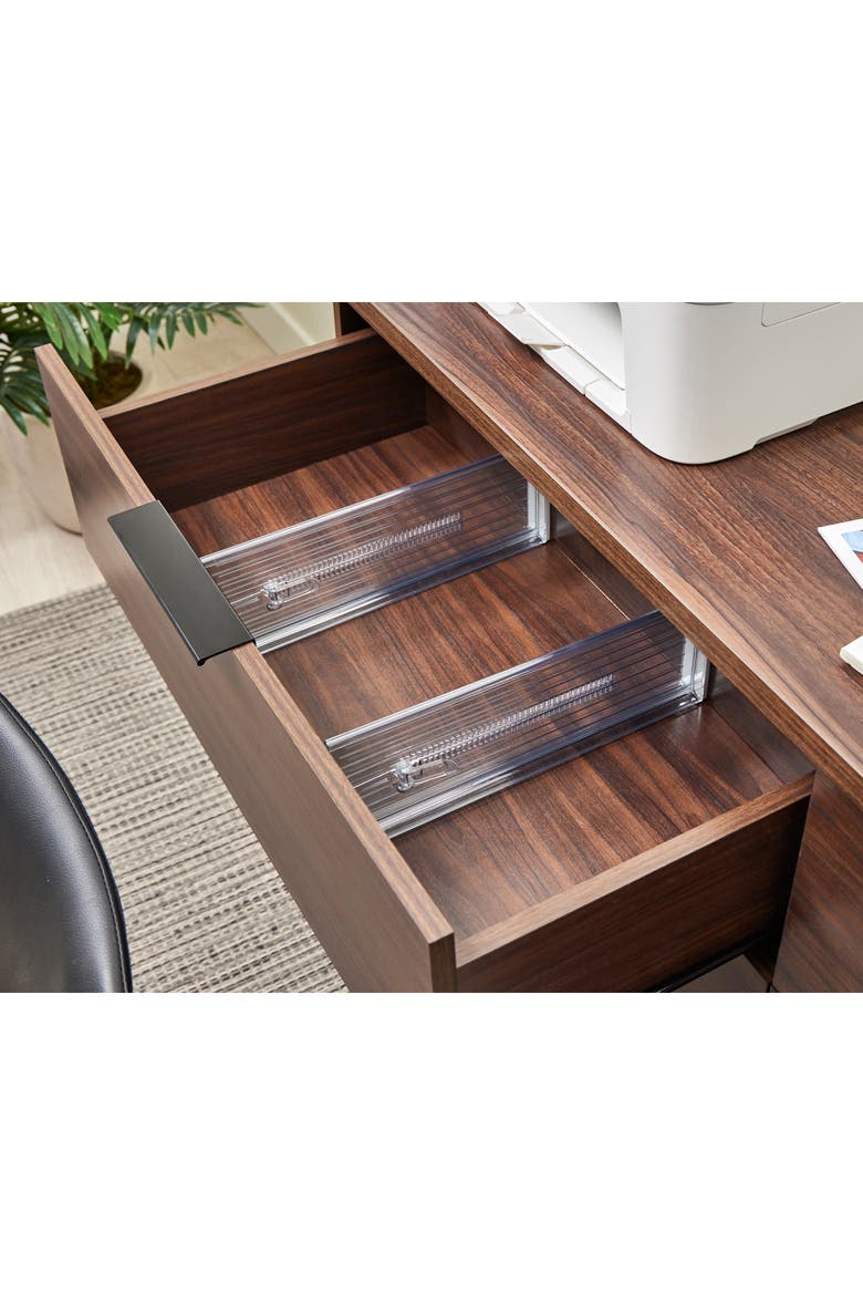 Plastic Adjustable Deep Drawer Dividers - Set of 2 - Clear, Alternate, color, Clear