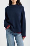 rag & bone Hazel Roll Neck Cotton & Wool Sweater