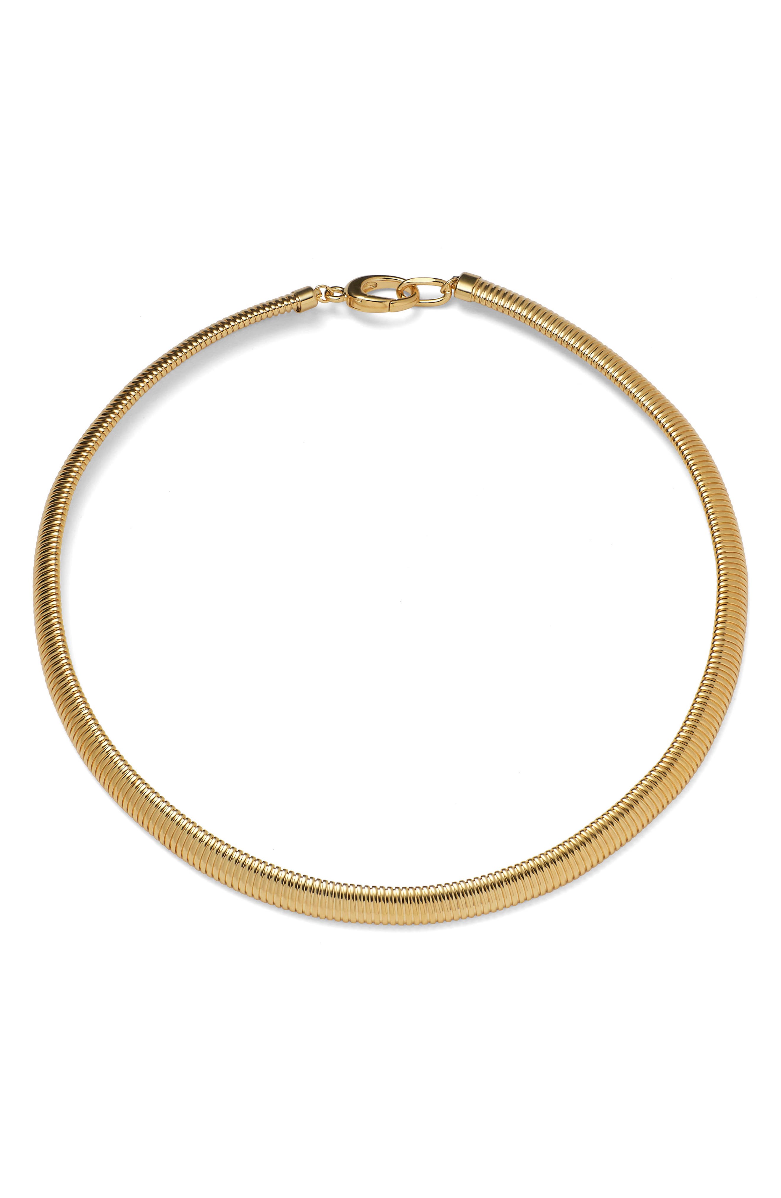 Lady Grey Cobra Snake Necklace In Gold