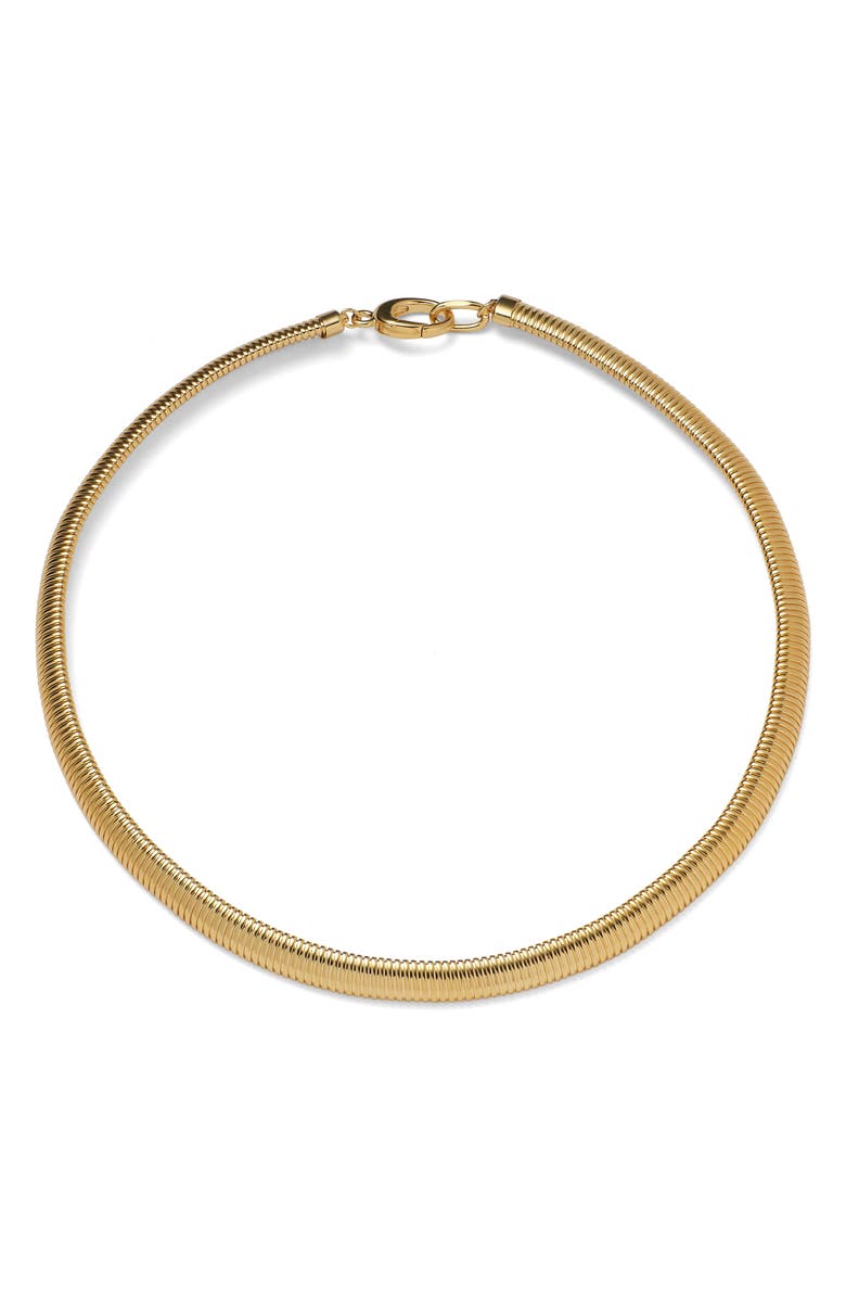 Lady Grey Cobra Snake Necklace, Main, color, Gold