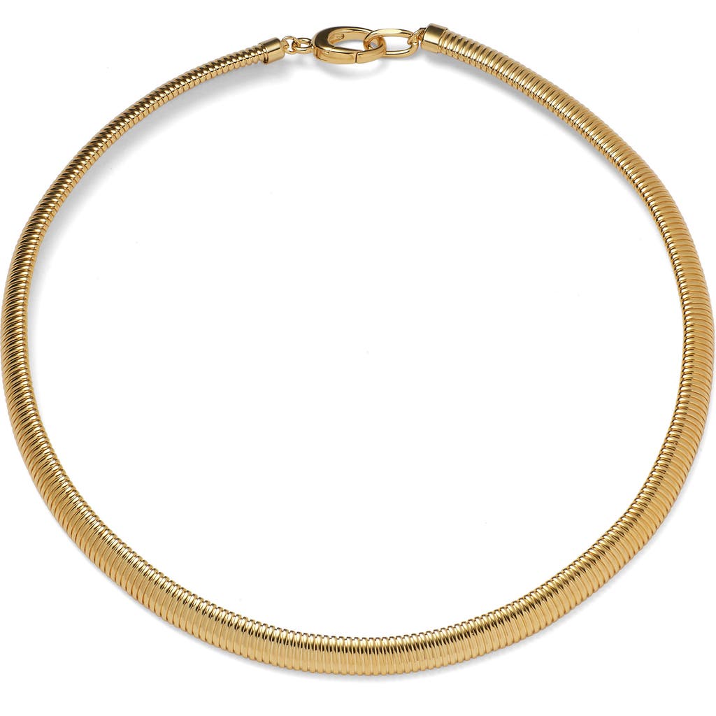 Lady Grey Cobra Snake Necklace In Gold