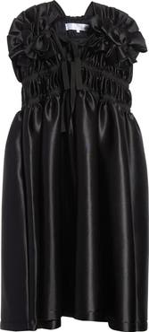 Tao Comme des Garçons Bow Detail Shirred Tricot Midi Dress