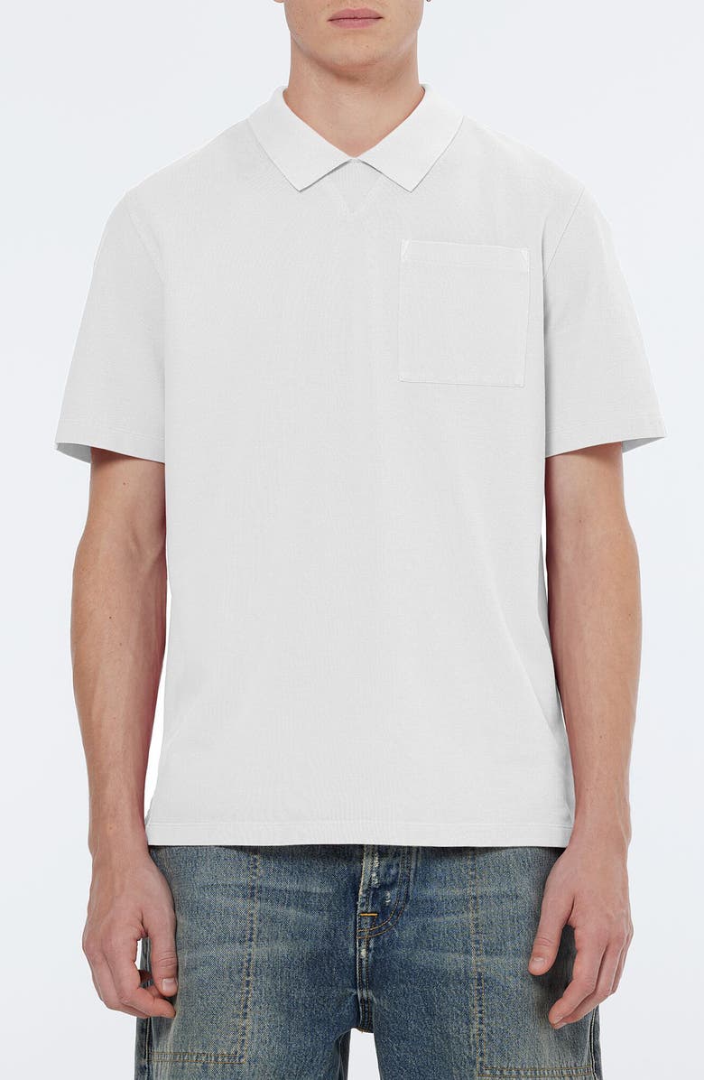 Scotch & Soda Piqué Pocket Polo, Main, color, White