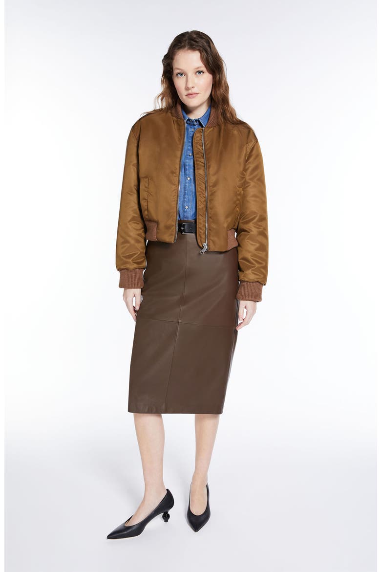 Cloruro Bomber Jacket, Alternate, color, TOBACCO