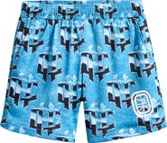 OVERTIME Kids' Cold Hearts Badge Mesh Shorts