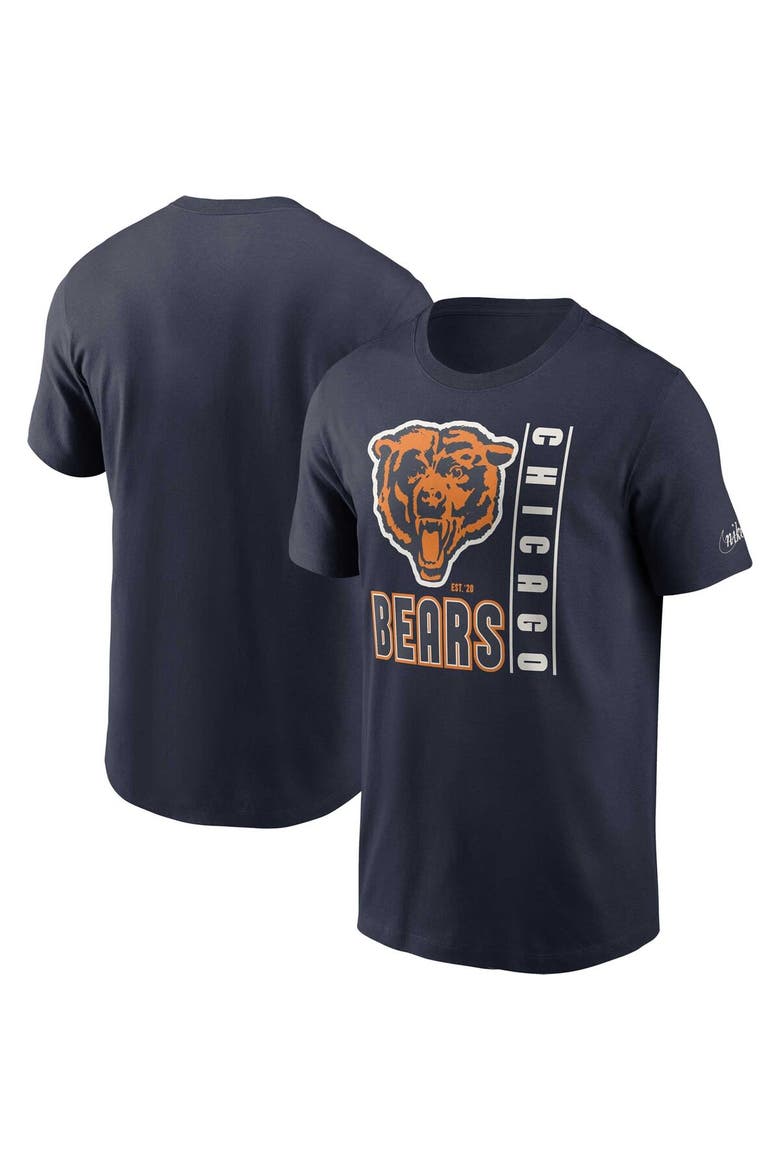 Men's Nike  Navy Chicago Bears Lockup Essential T-Shirt, Main, color, Navy