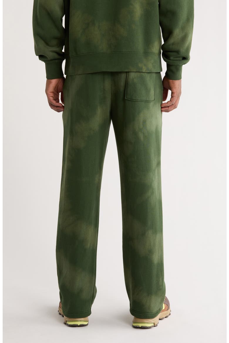 Wordmark Tie Dye Sweatpants, Alternate, color, FOREST