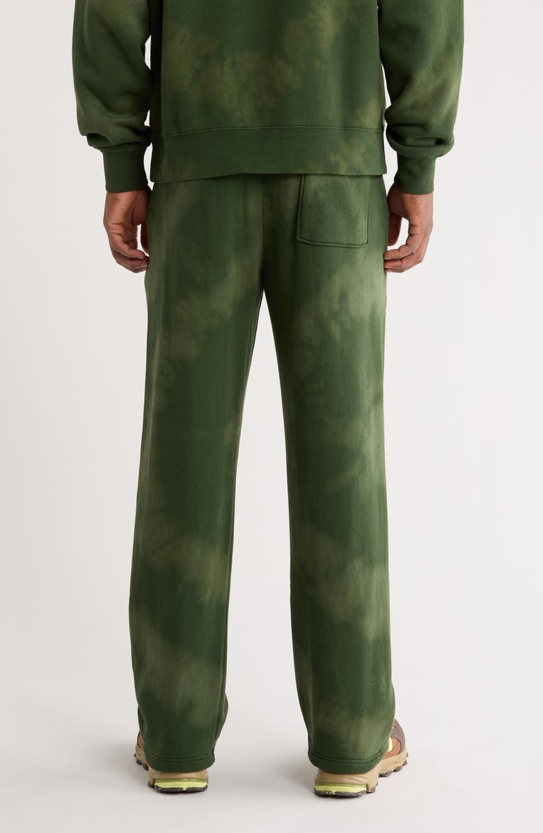 Museum of Peace & Quiet Wordmark Tie Dye Sweatpants, Alternate, color, Forest