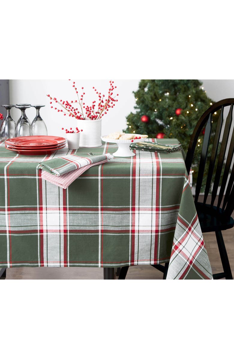 Design Imports Candy Cane Stripe 4-Piece Napkin Set, Alternate, color, Candy Stripe