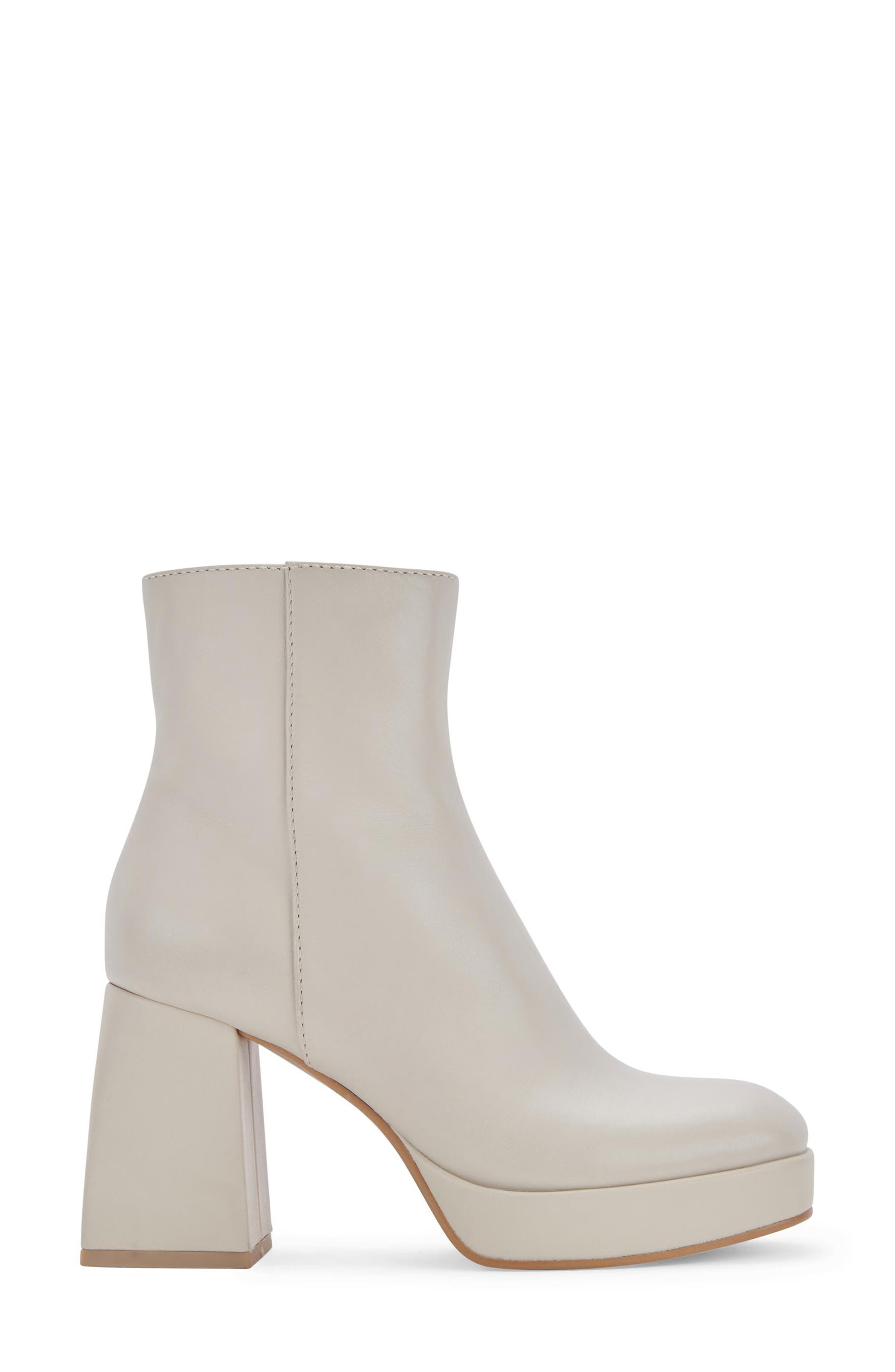 Ulyses Platform Bootie, Alternate, color, IVORY LEATHER