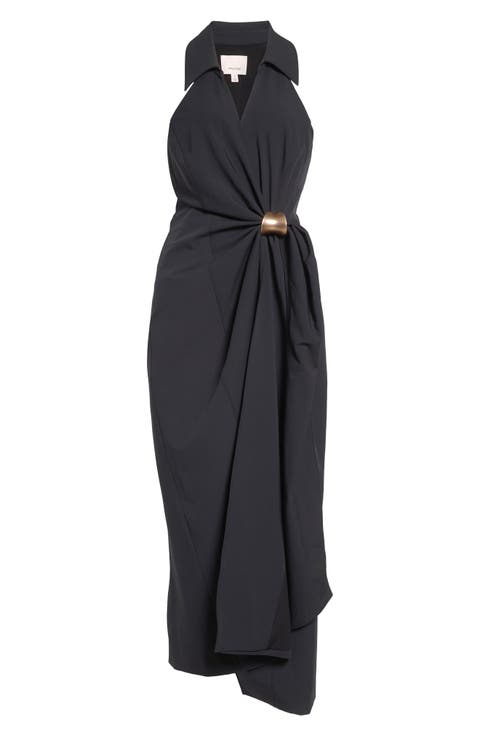 Bangle Enez Halter Midi Dress