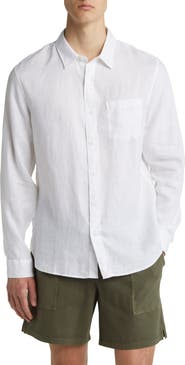 Vince Linen Button-Up Shirt