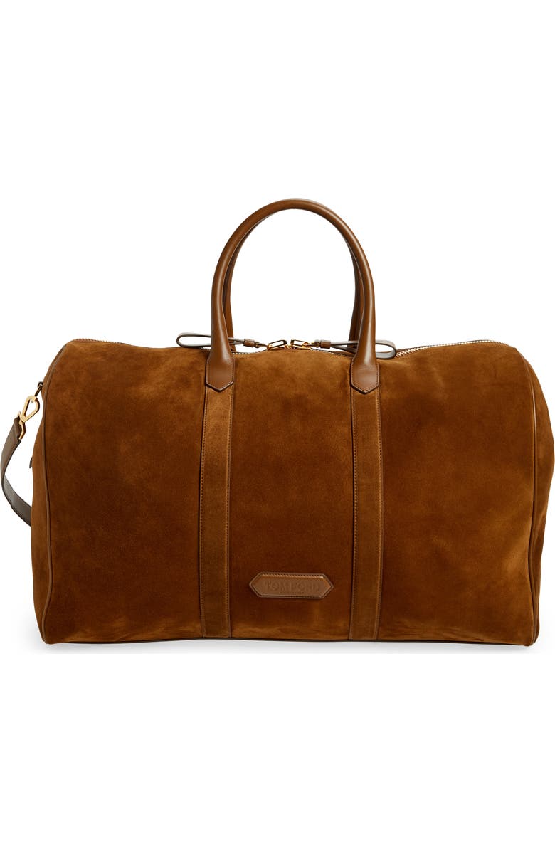 TOM FORD Buckley Suede Duffle Bag, Main, color,