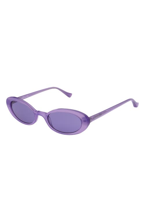 Florence By Mills 52mm Oval Sunglasses In Purple