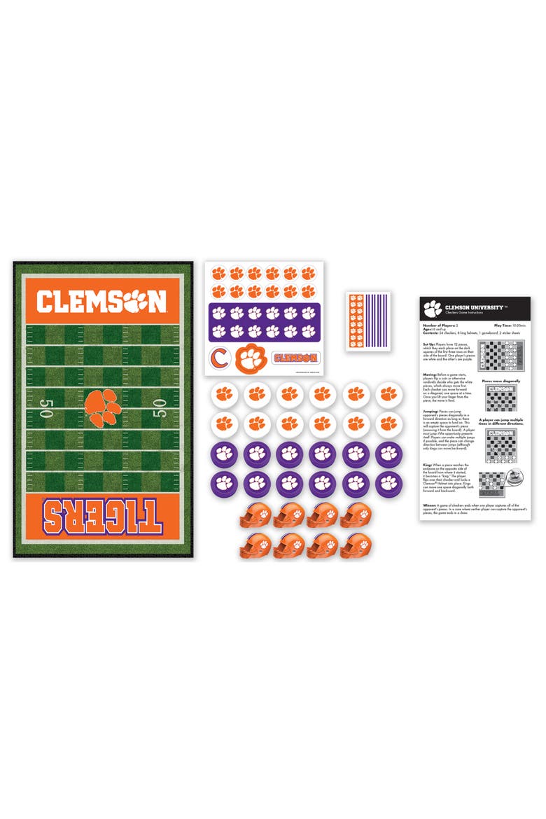 Clemson Tigers Checkers Board Game, Alternate, color, Multicolor