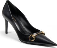 Gucci Donna Pointed Toe Horsebit Pump