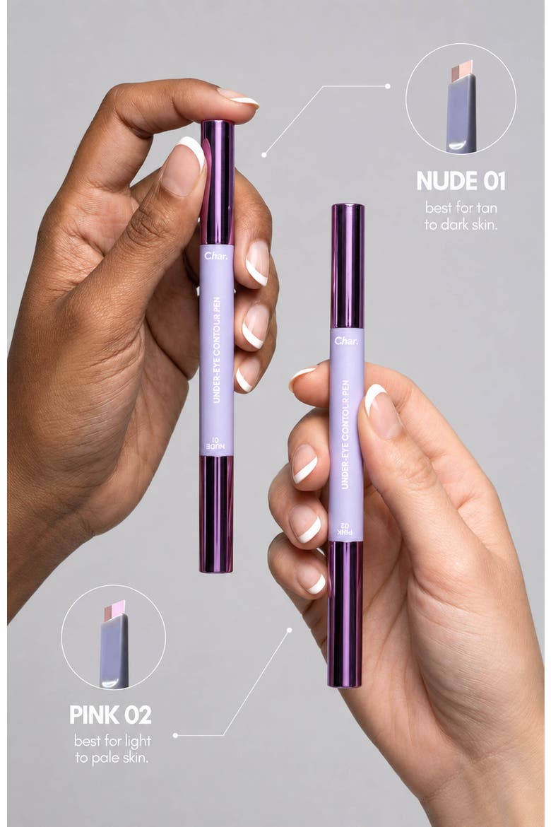 Duo Under-Eye Pens 1 Pink and 1 Nude, Alternate, color, Black