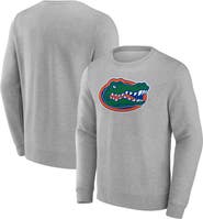 FANATICS Men's Fanatics Gray Florida Gators Applique Fleece Pullover Sweatshirt
