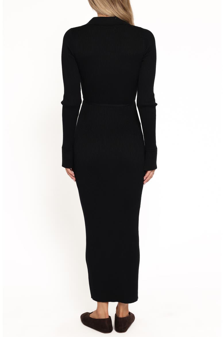 Kadi Maxi Sweater Dress, Alternate, color, BLACK