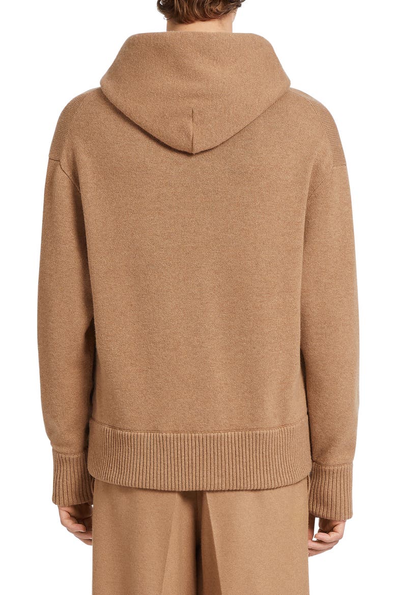 Chunky Cashmere Hoodie, Alternate, color, VICUNA