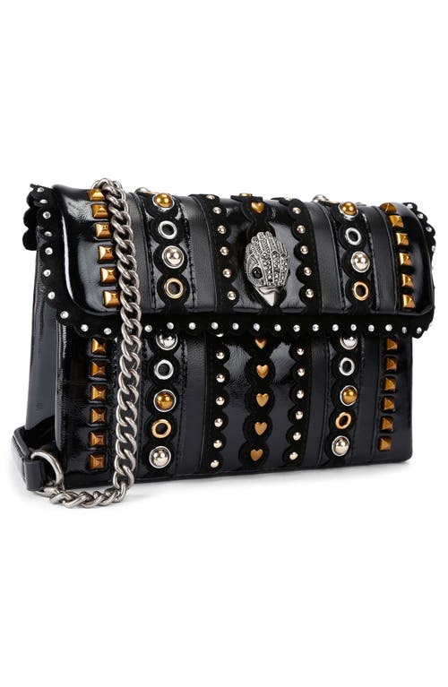 KURT GEIGER KURT GEIGER LONDON MEDIUM KENSINGTON STUDS CONVERTIBLE LEATHER SHOULDER BAG
