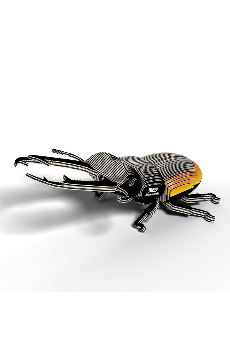 Eugy Puzzles Stag Beetle 3D Puzzle, Alternate, color, NO COLOR