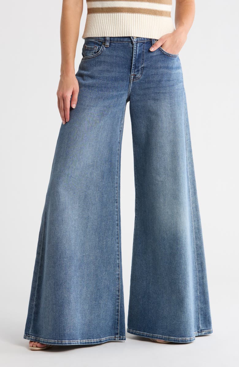 7 For All Mankind Willow High Waist Wide Leg Jeans, Main, color, 