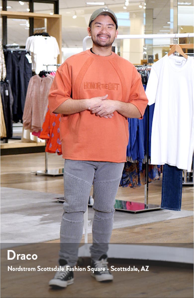 Panel Terry Short Sleeve Sweatshirt, sales video thumbnail