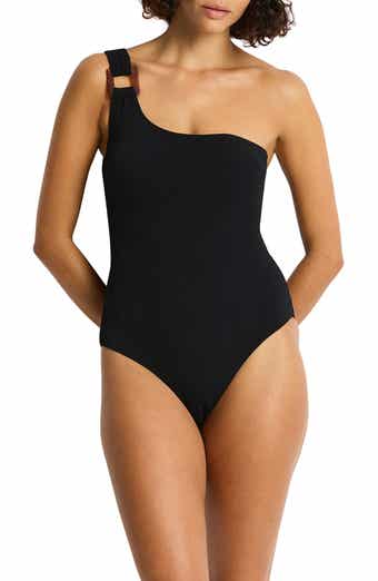 One-Shoulder One-Piece Swimsuit
