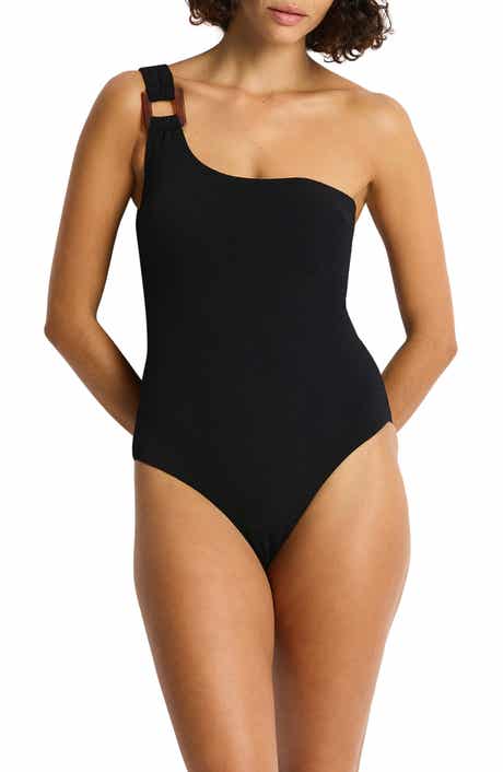 One-Shoulder One-Piece Swimsuit