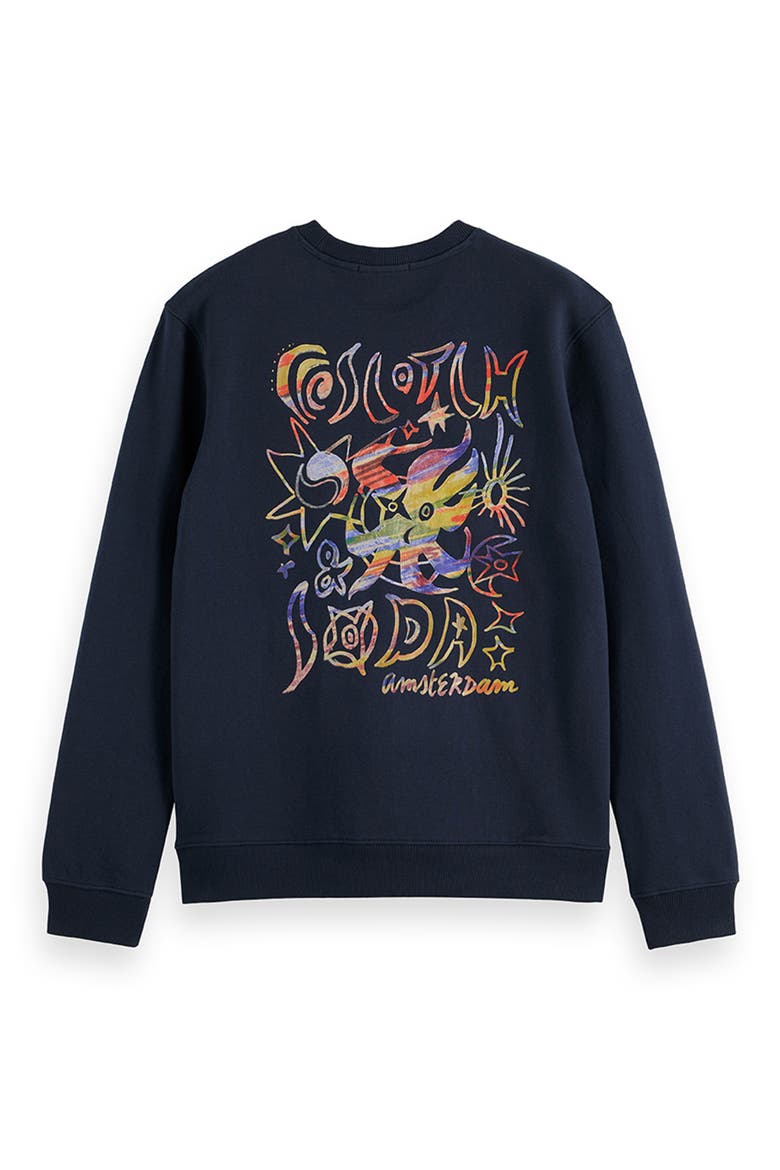 Graphic Print Sweatshirt, Alternate, color, CARBON