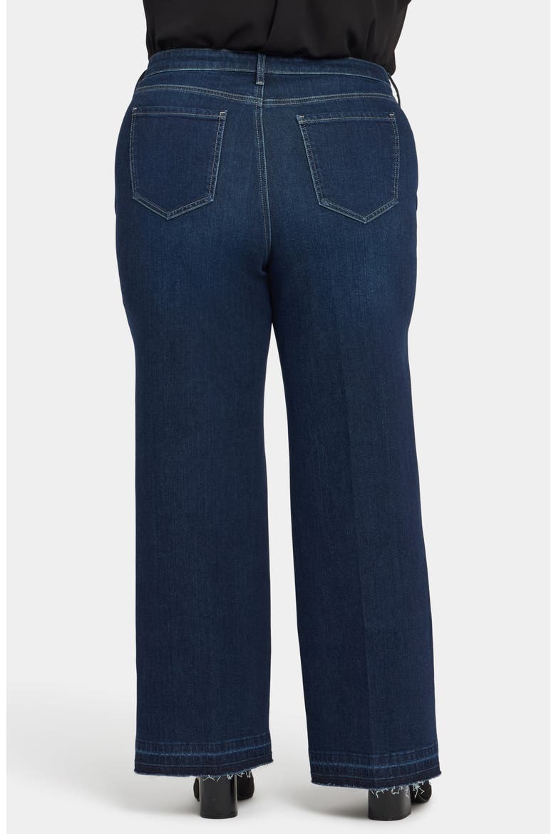 Teresa Release Hem Wide Leg Jeans, Alternate, color, MIDNIGHT BREEZE