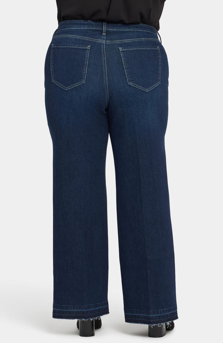 NYDJ Teresa Release Hem Wide Leg Jeans, Alternate, color, Midnight Breeze