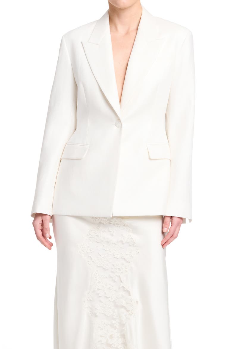 Jasper Linen Blazer, Main, color, IVORY