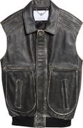 Rabanne Weathered Leather Vest
