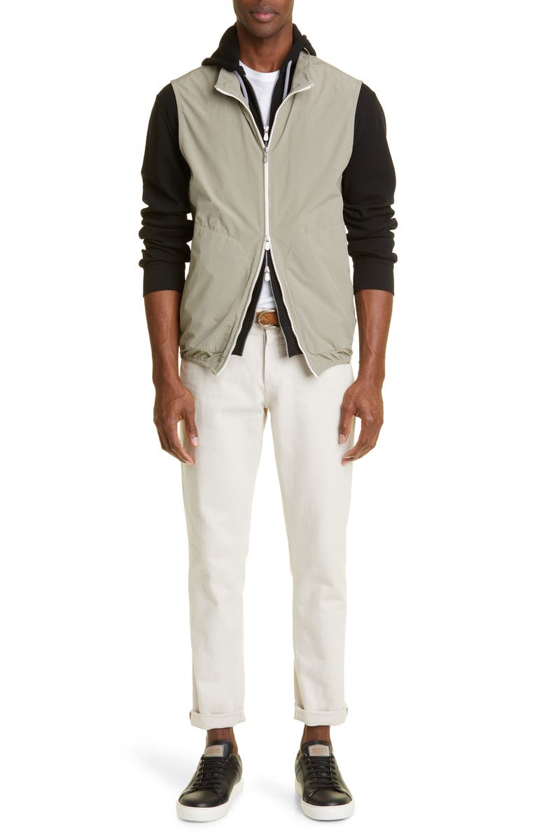 Brunello Cucinelli Stand Collar Vest, Alternate, color, 