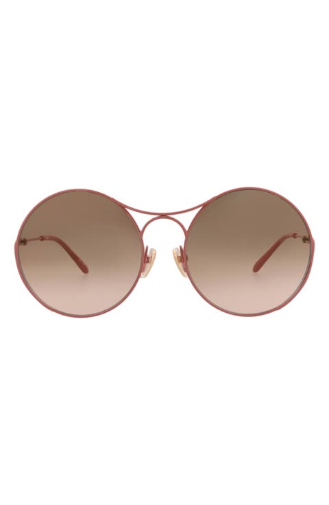 58mm Round Sunglasses
