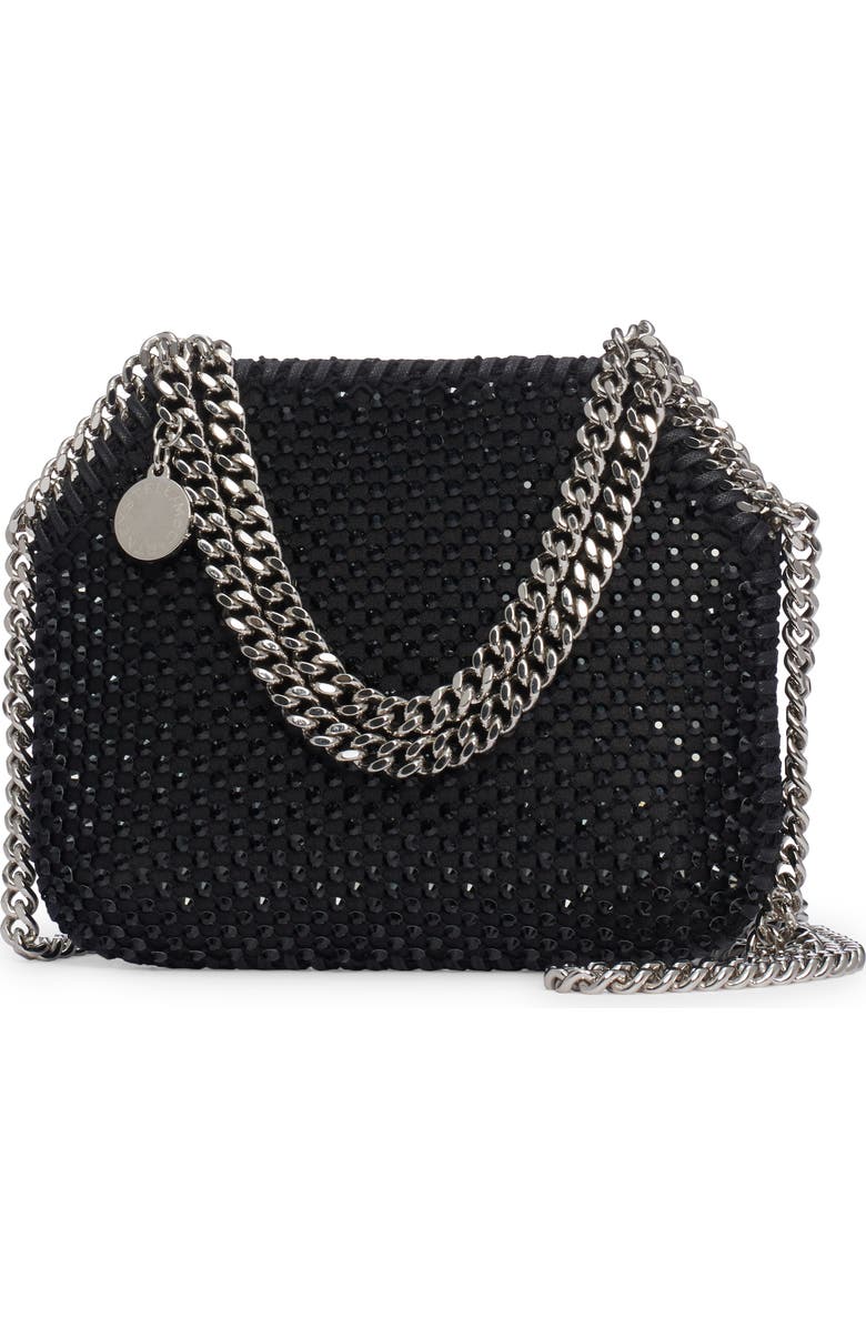 Stella McCartney Falabella Mini Crystal Shoulder Bag, Main, color,