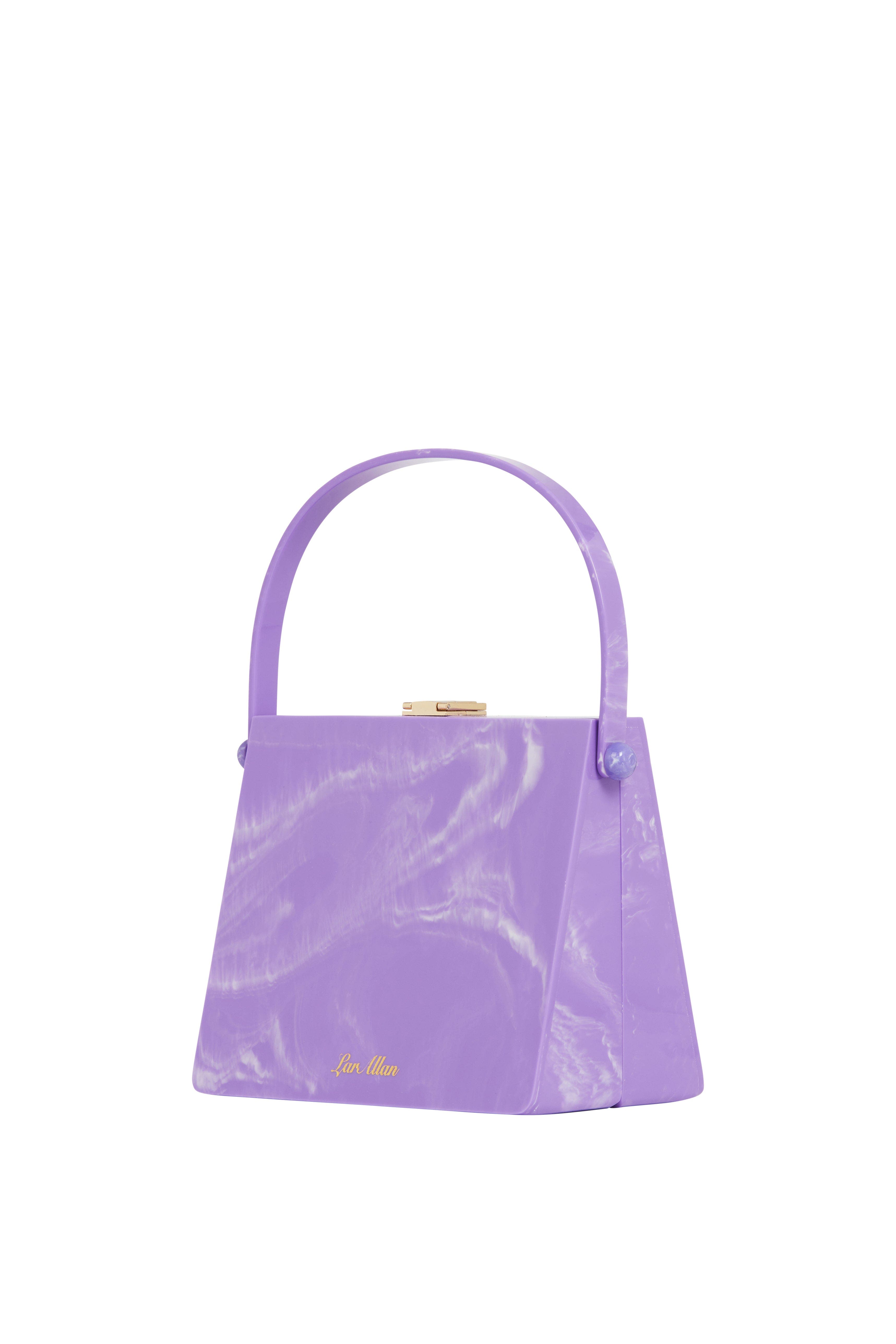 LarAllan Christabel Acrylic Top Handle Bag, Alternate, color, Lilac