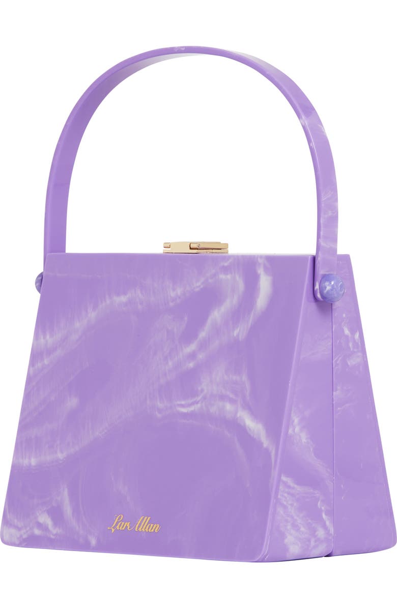 LarAllan Christabel Acrylic Top Handle Bag, Alternate, color, Lilac