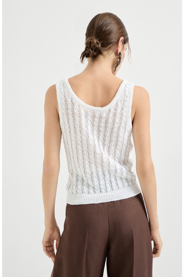 Dazzling cable top, Alternate, color, White