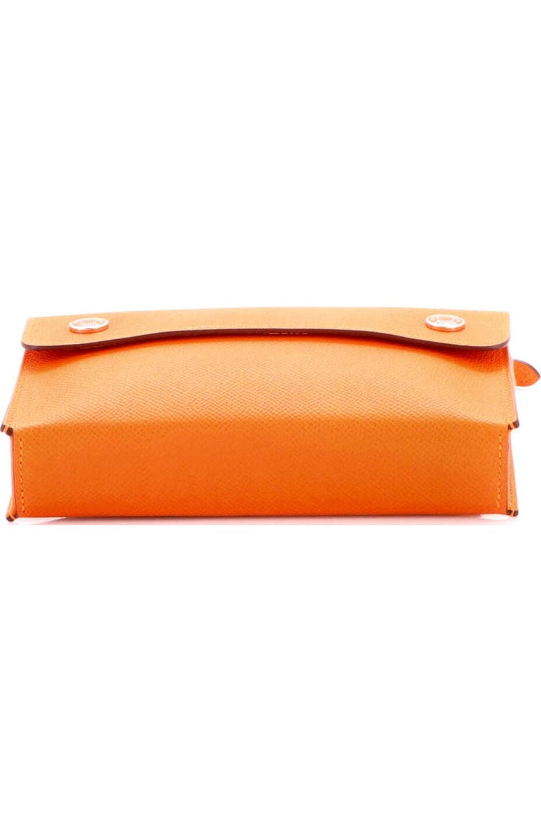 Pre-Owned Hermes Hermesnap Wallet Bag Epsom, Alternate, color, Orange H