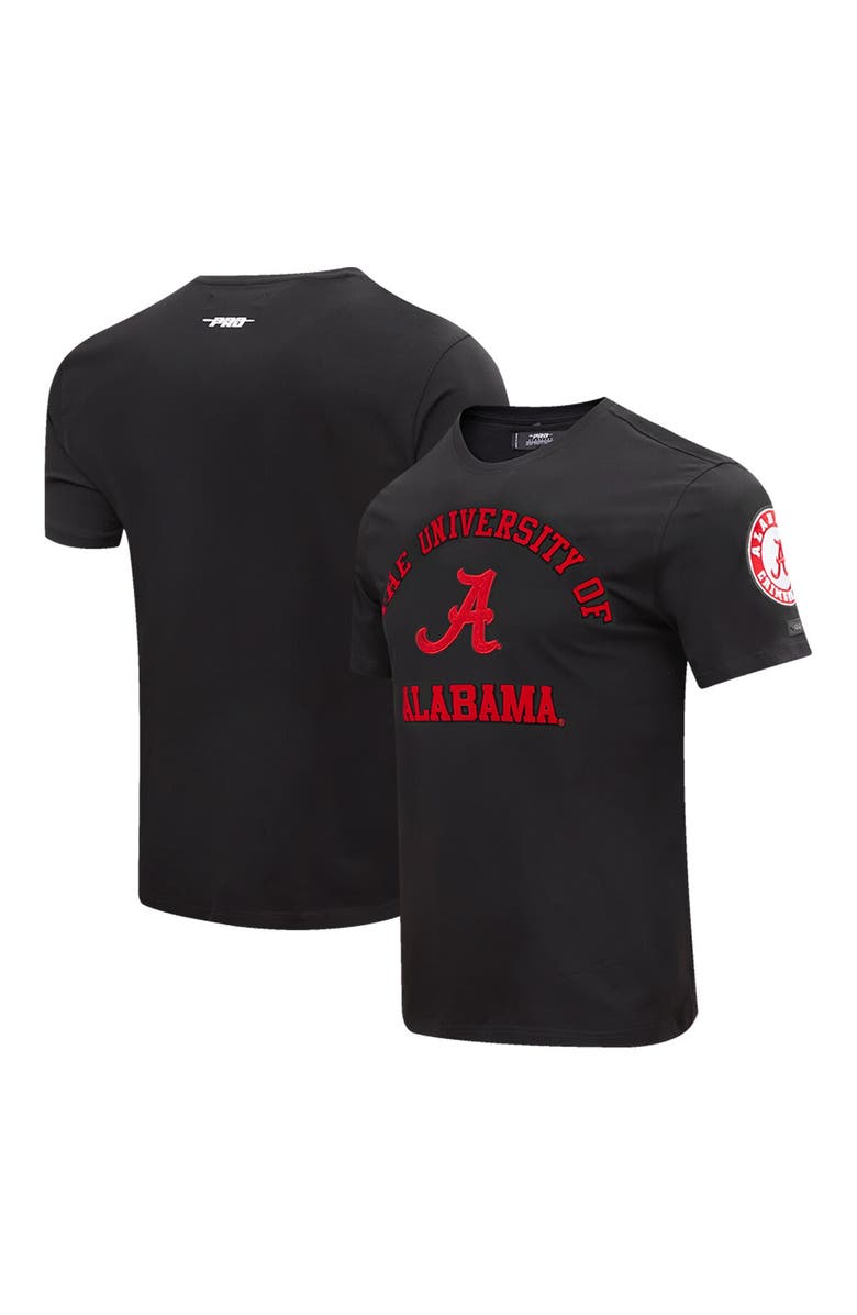 PRO STANDARD Men's Pro Standard Black Alabama Crimson Tide Classic Stacked Logo T-Shirt, Main, color,