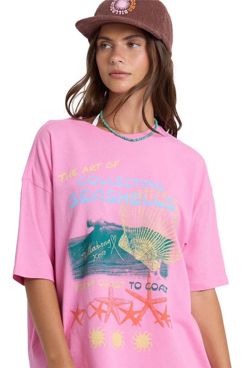 Distant Stars Graphic T-Shirt, Alternate, color, PARTY PINK