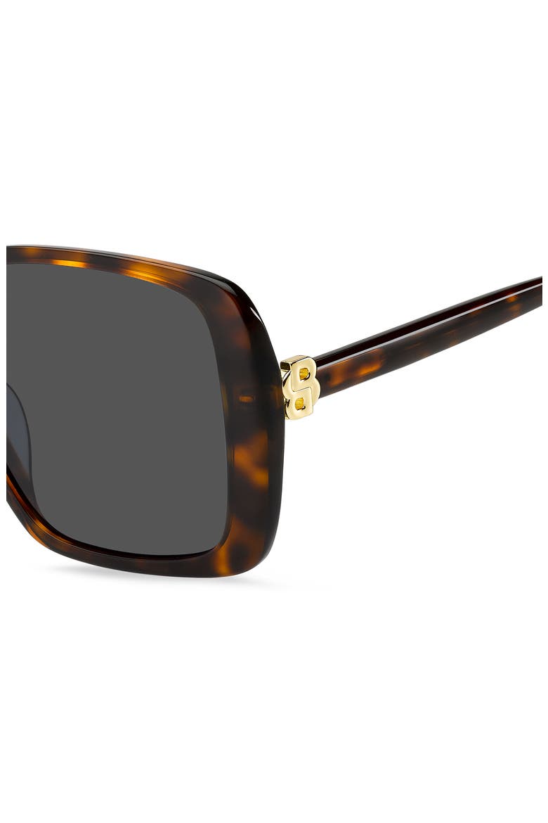 57mm Sunglasses, Alternate, color, HAVANA/ GREY