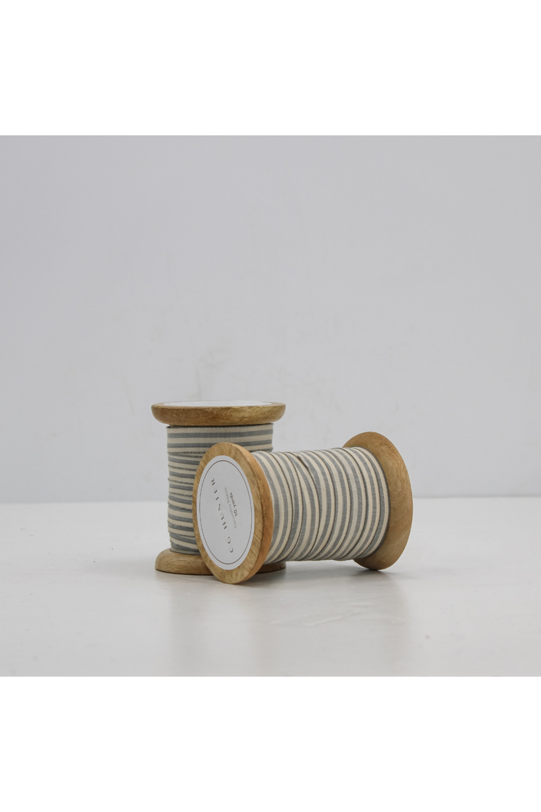 Ribbon in White and Grey, Main, color, White and Grey