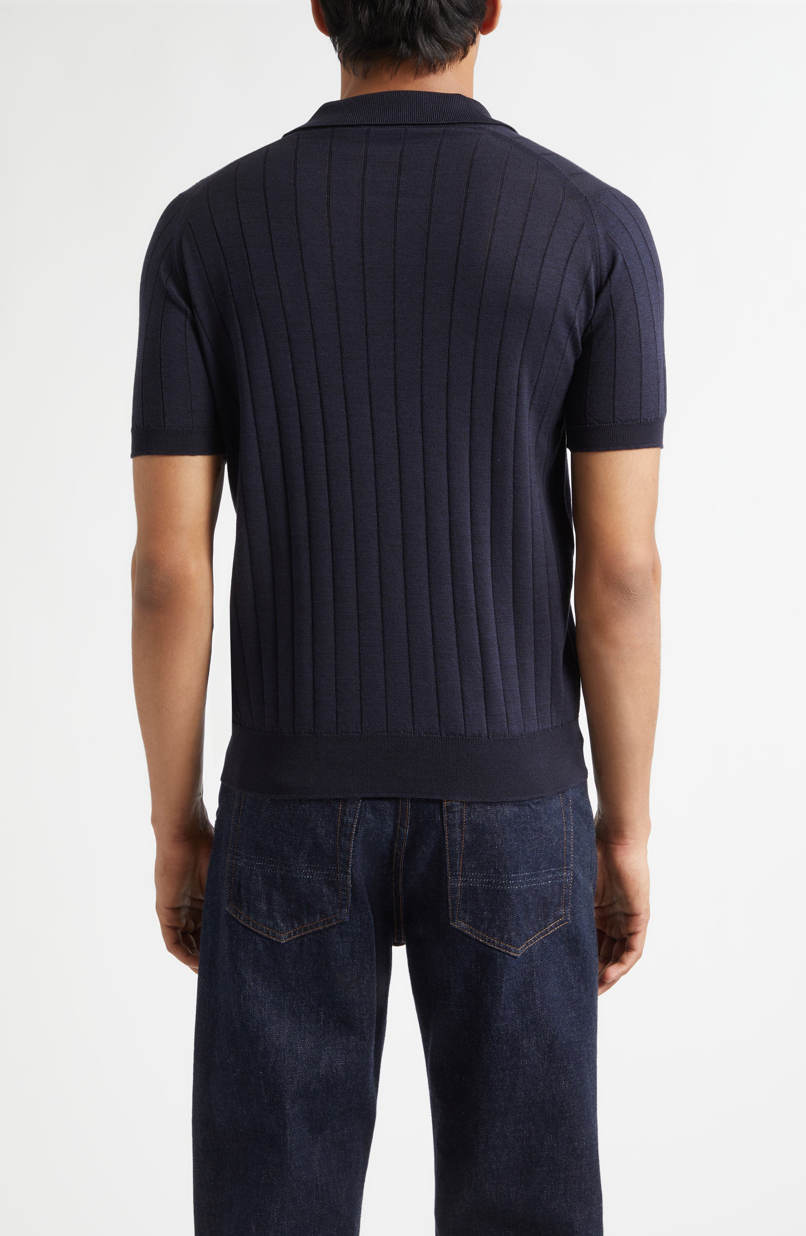Williams Merino Wool & Cotton Polo Sweater (Men) | Nordstrom