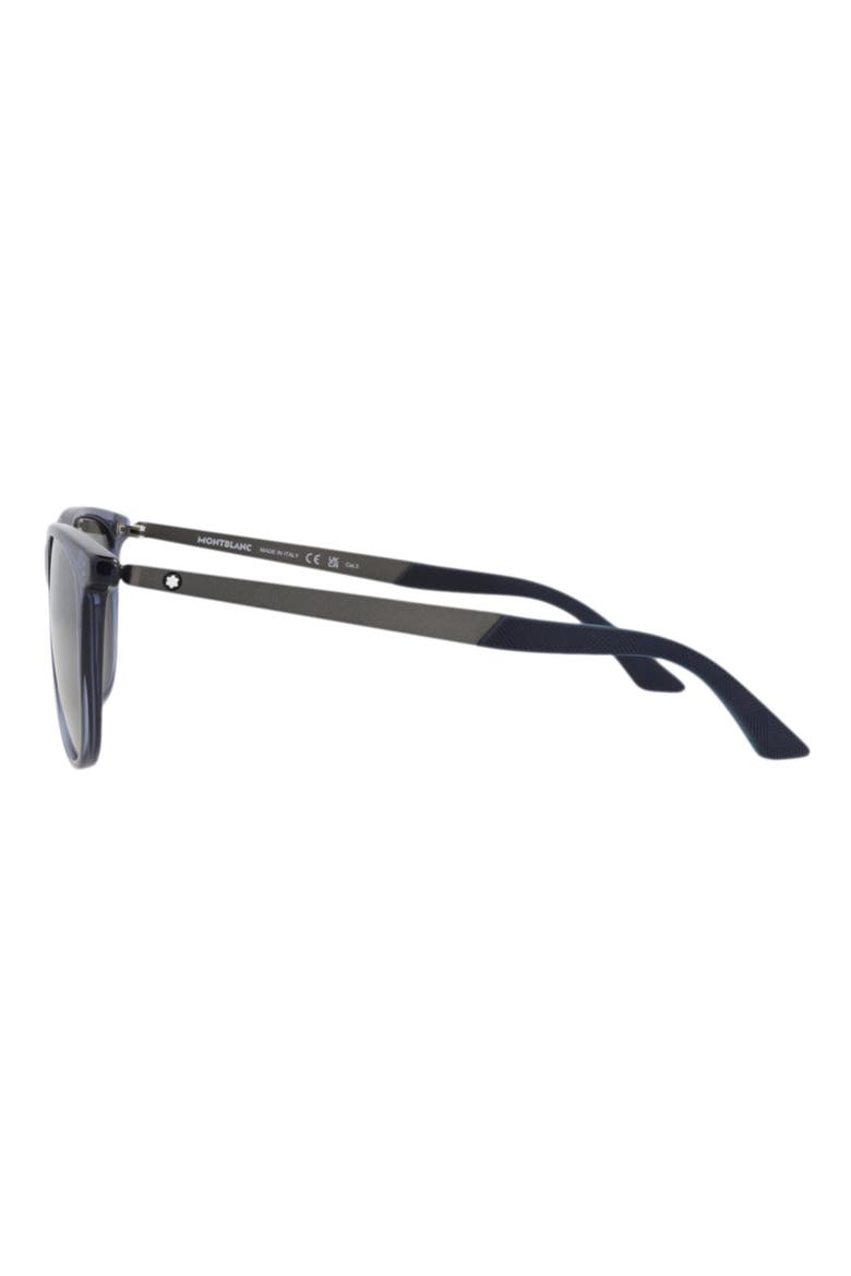MB0330S 56mm Square Sunglasses, Alternate, color, BLUE RUTHENIUM SILVER
