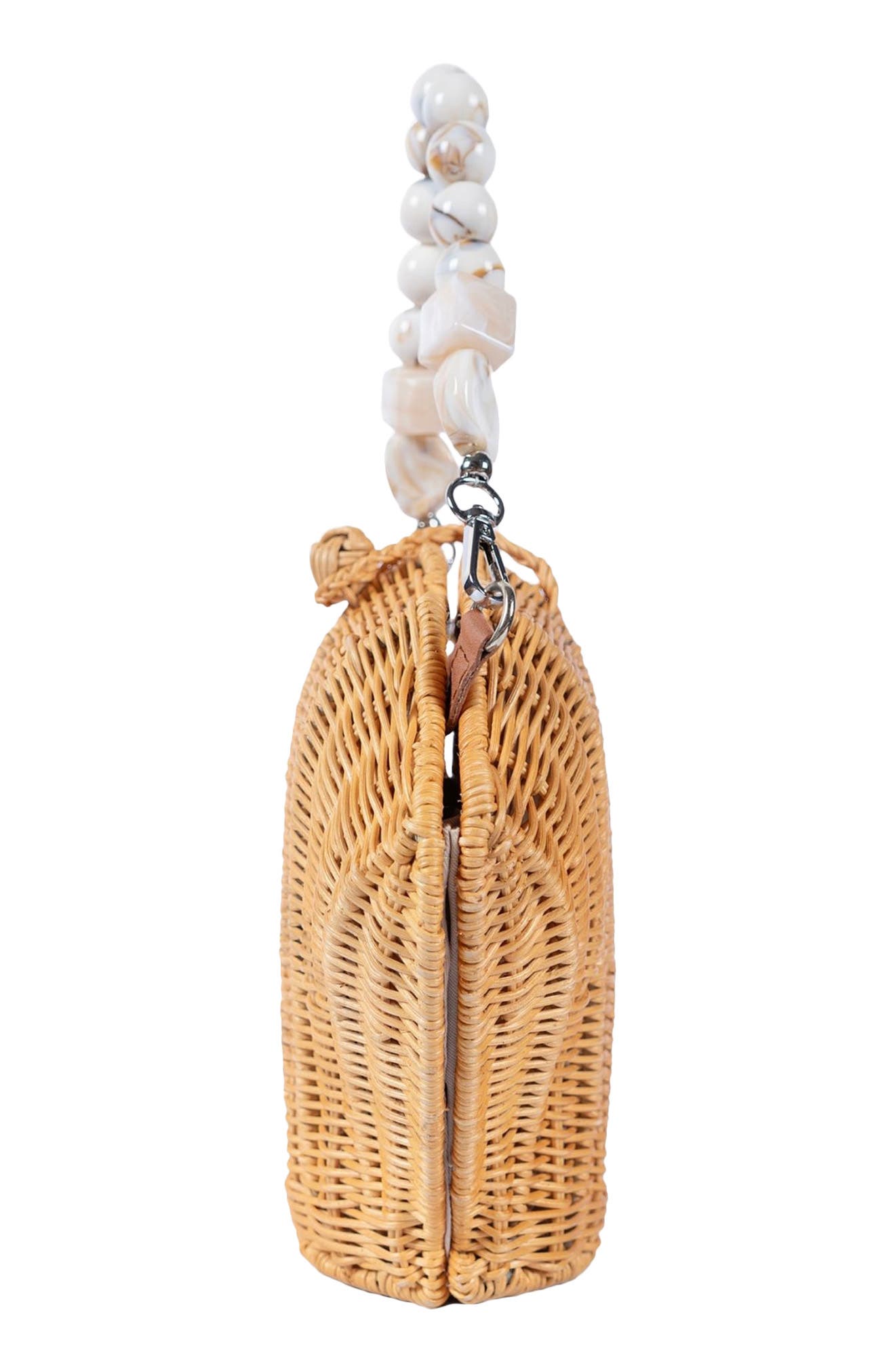 Jelavu Shellie Shell Basket Bag, Alternate, color, Marble Natural