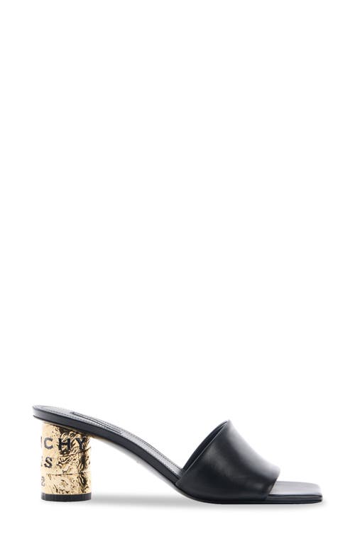 Givenchy Logo Heel Sandal In Black
